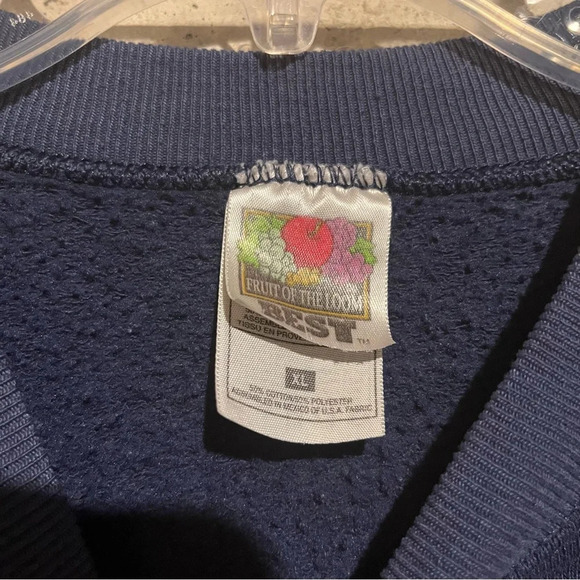 VTG Sweatshirt Blue Notre Dame Fighting Irish Y2K Size XL 2000 We Are Football - Picture 4 of 8